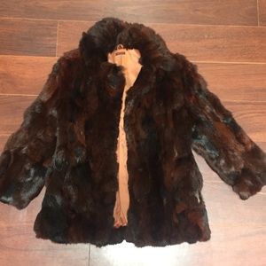 100% Rabbit Fur Coat